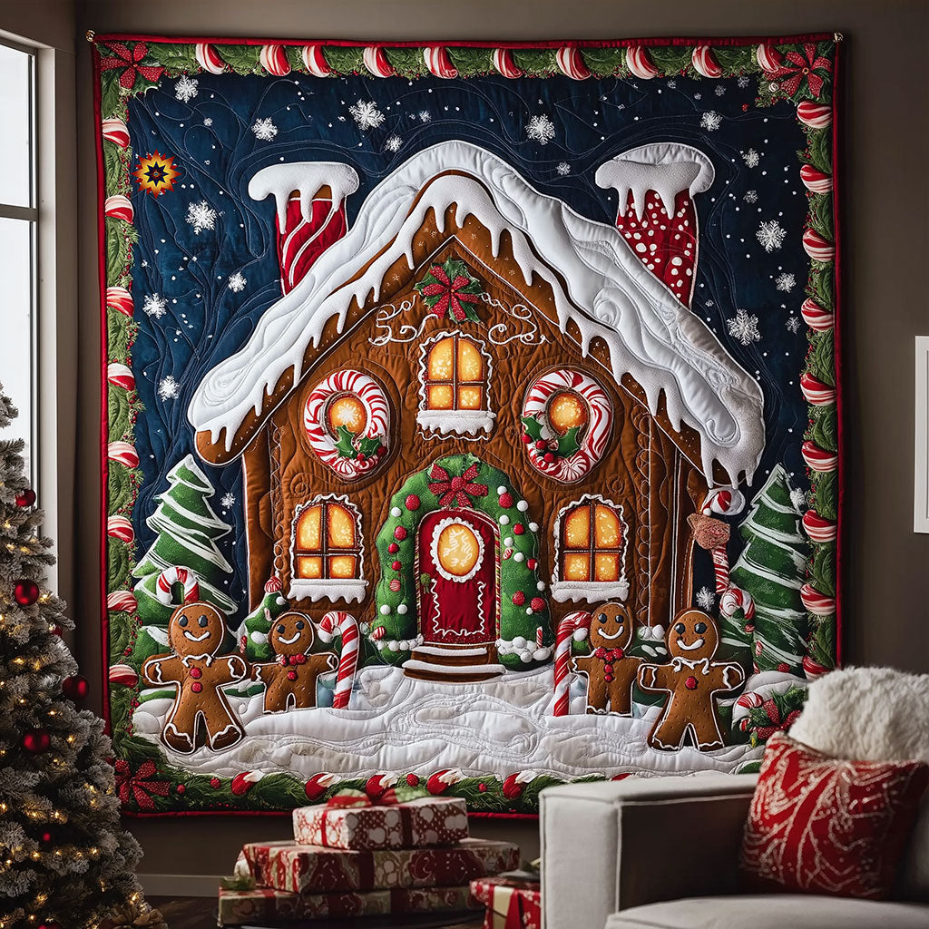 Christmas Gingerbread House WJ2711007CL Quilt