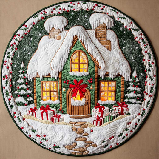 Frosted Cheer WN2205046CL Quilted Round Mat
