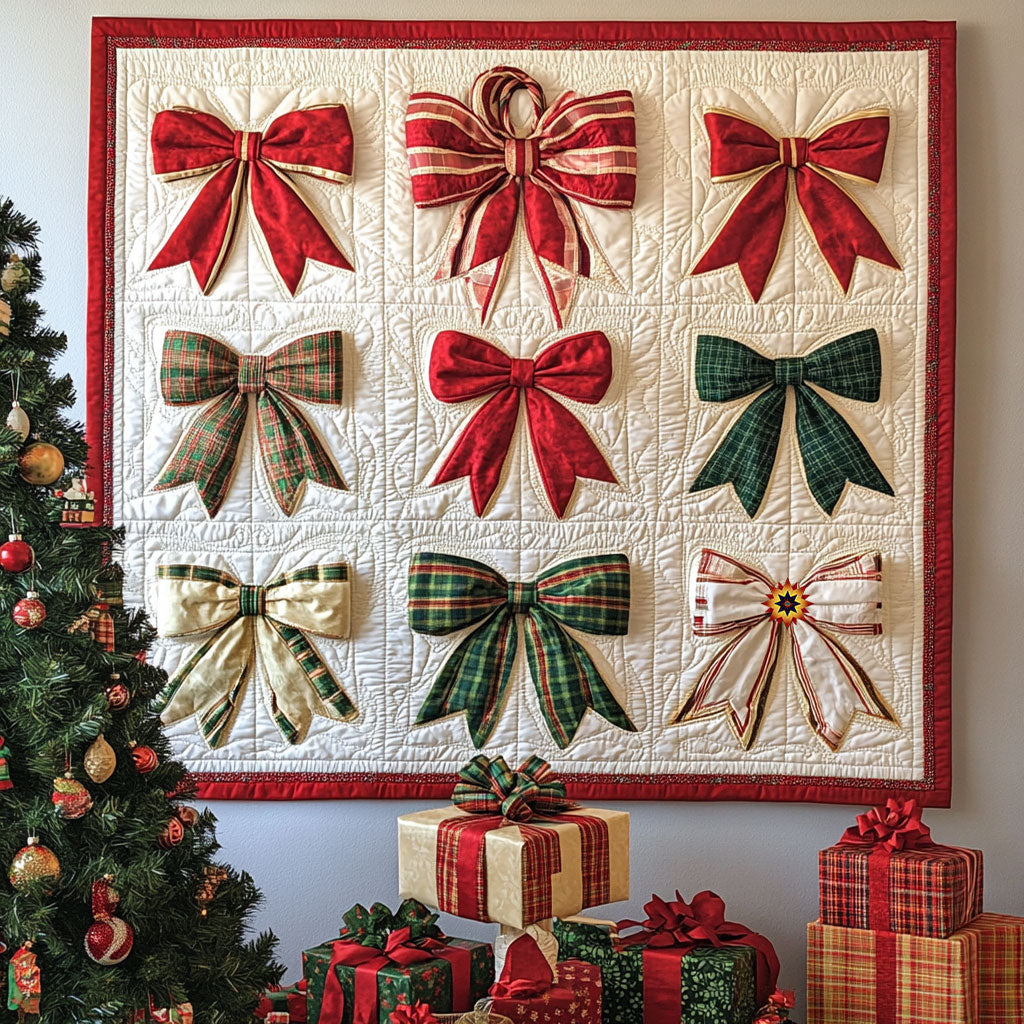 Christmas Bow WJ0412007CL Quilt