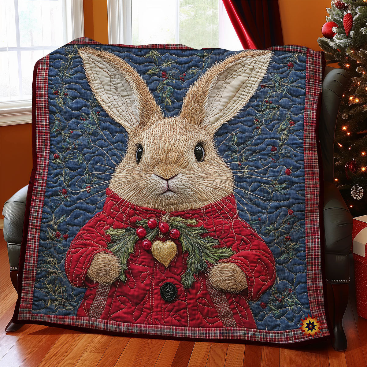 Christmas Rabbit WY1911047CL Quilt