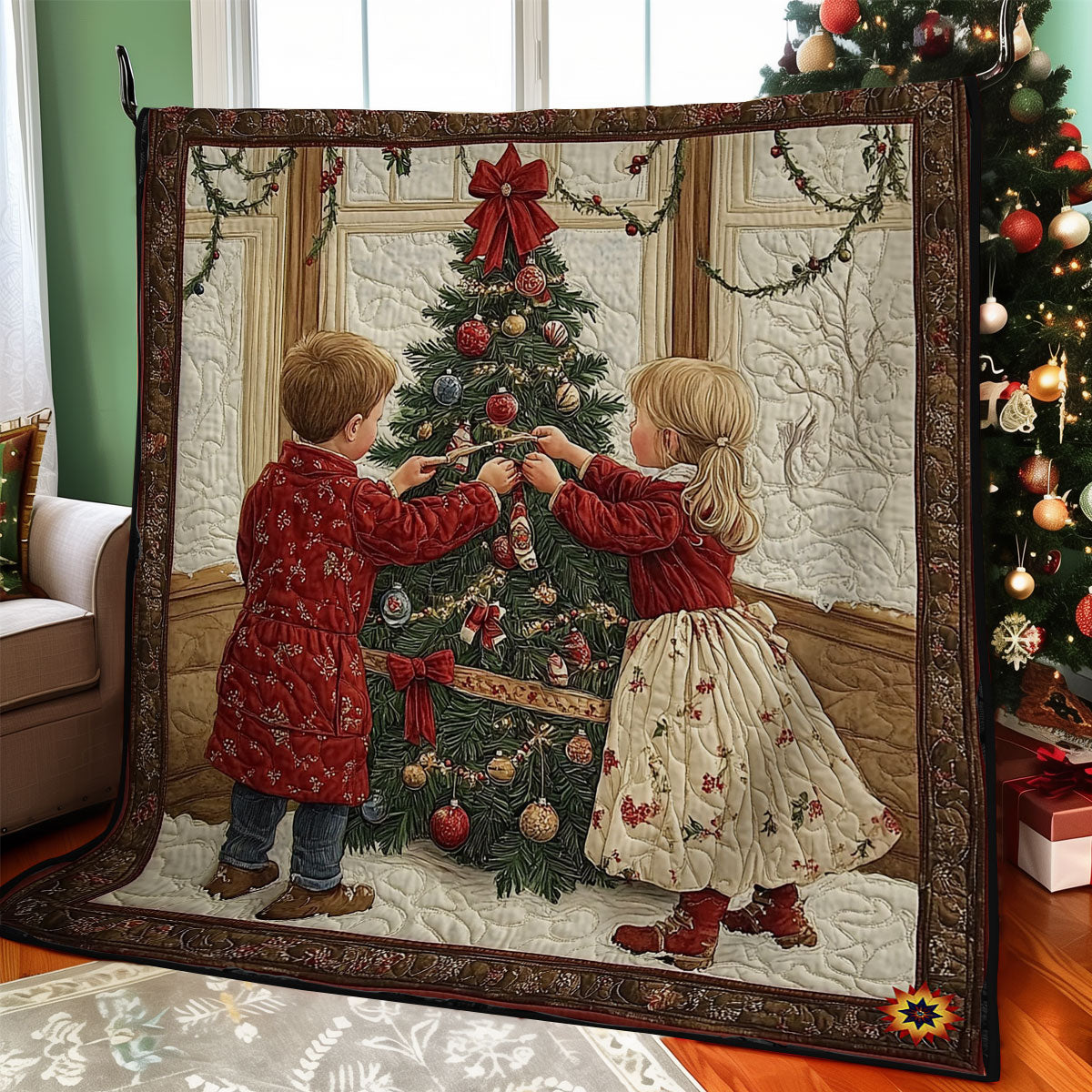 Children Christmas Tree WY1212001CL Quilt