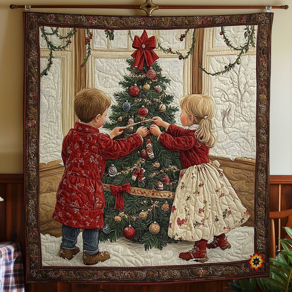 Children Christmas Tree WY1212001CL Quilt
