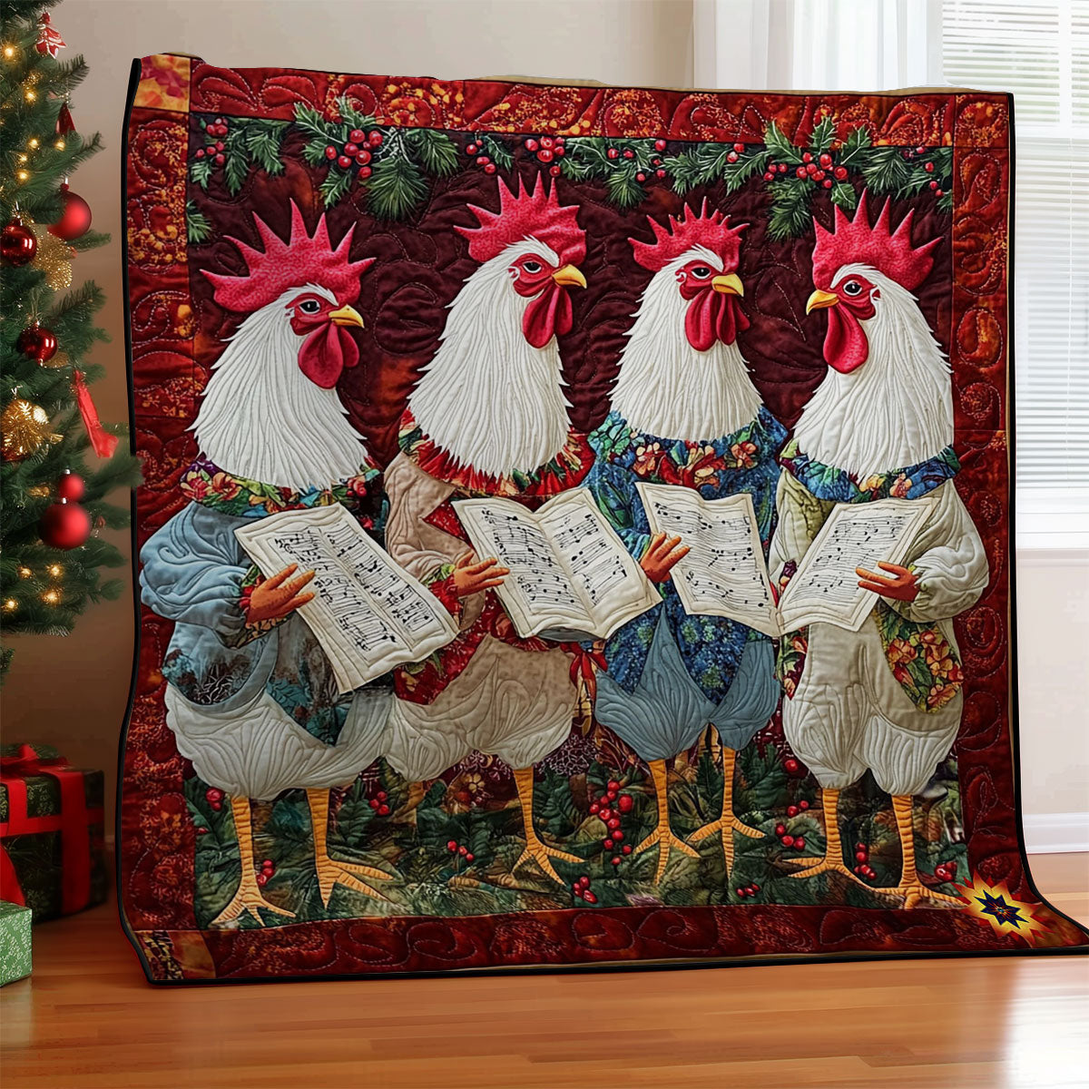 Christmas Carol Chicken WY1212005CL Quilt