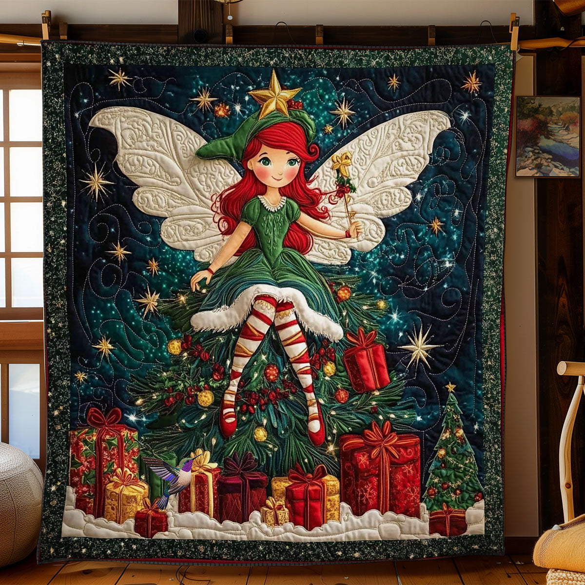 Christmas Fairy WY1212006CL Quilt