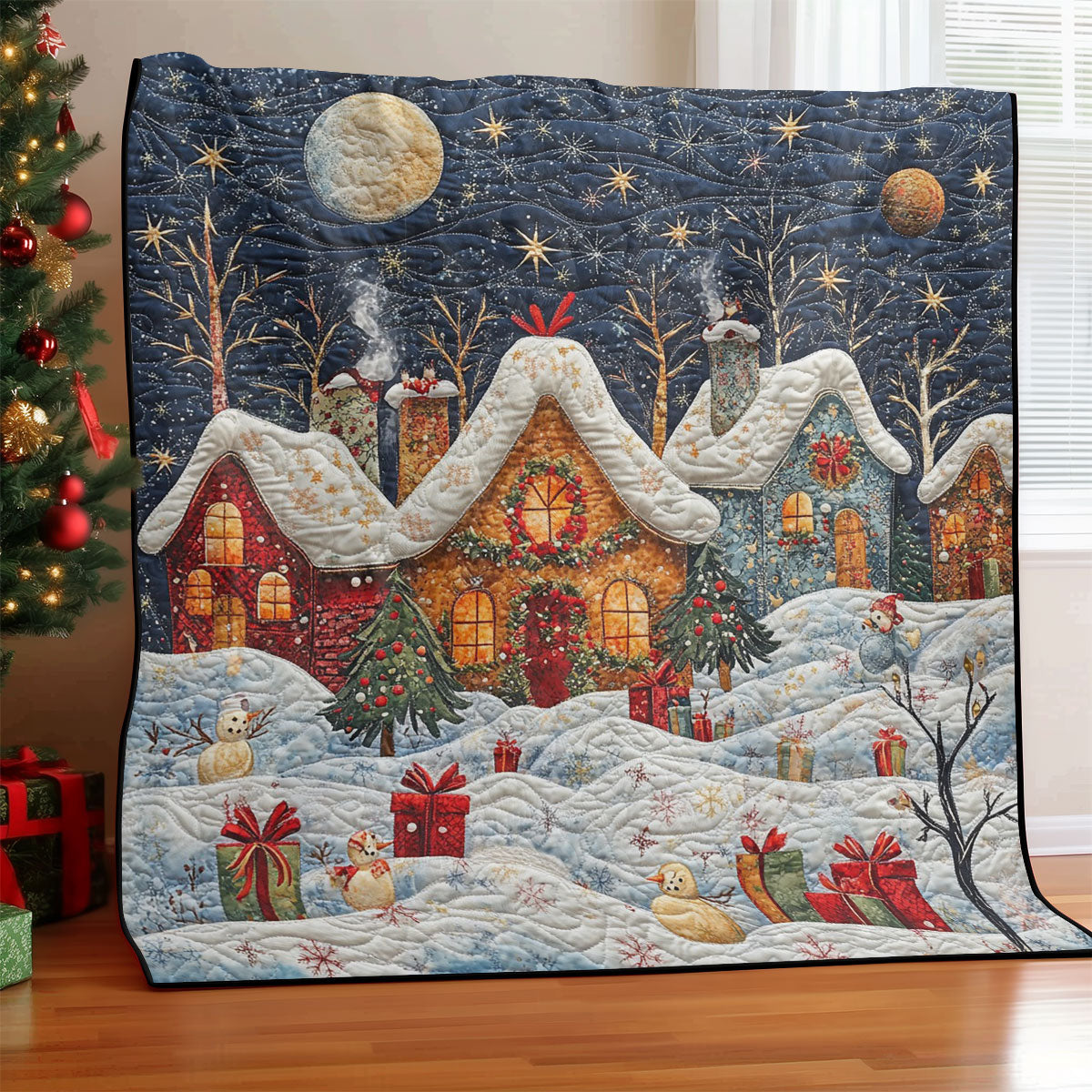 Christmas Scene WO0208045CL Quilt