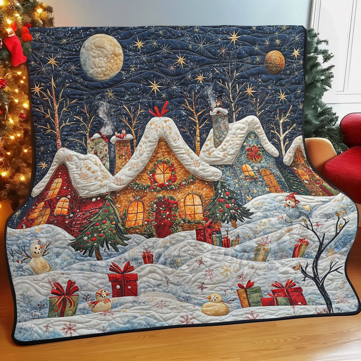 Christmas Scene WO0208045CL Quilt