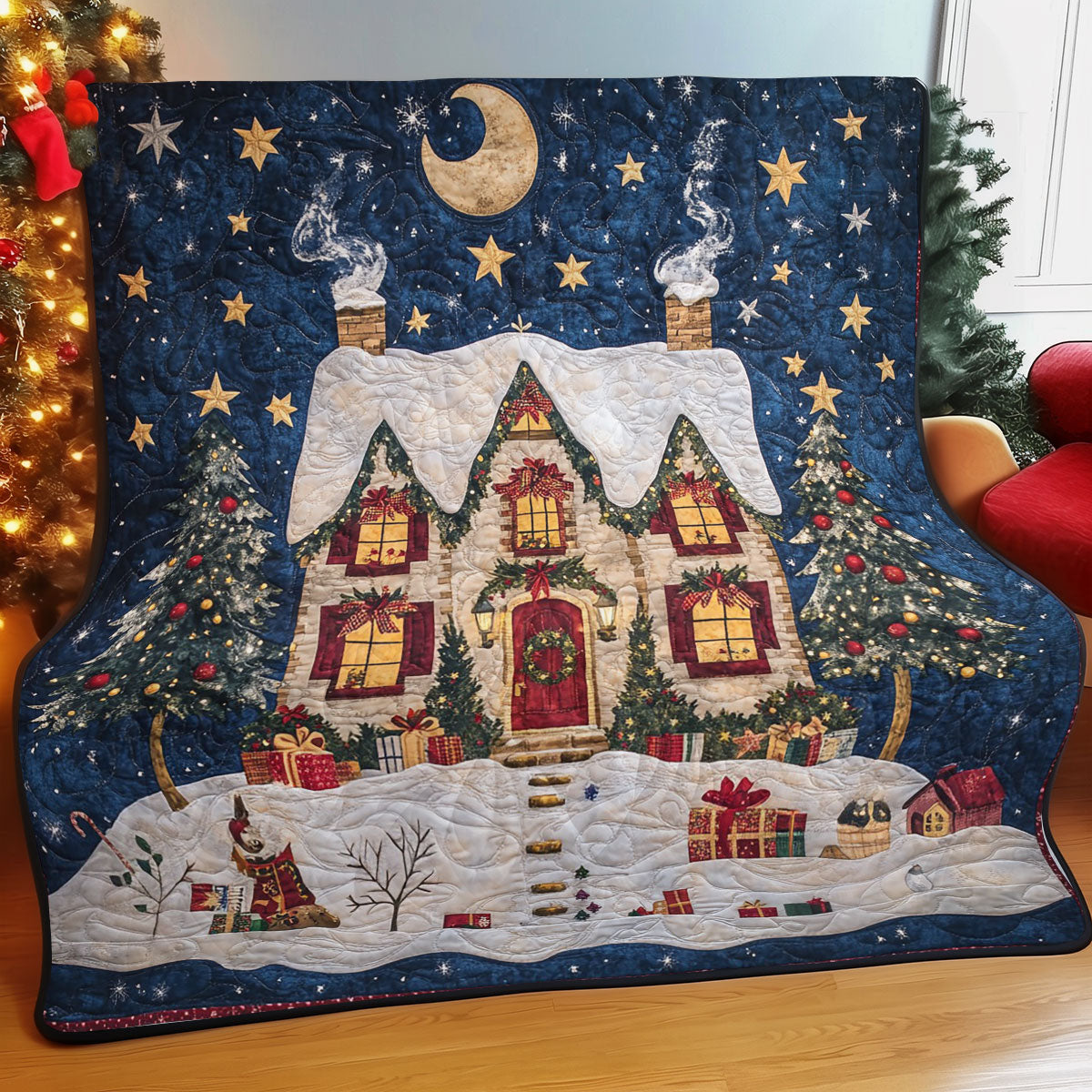 Christmas Scene WO0208046CL Quilt