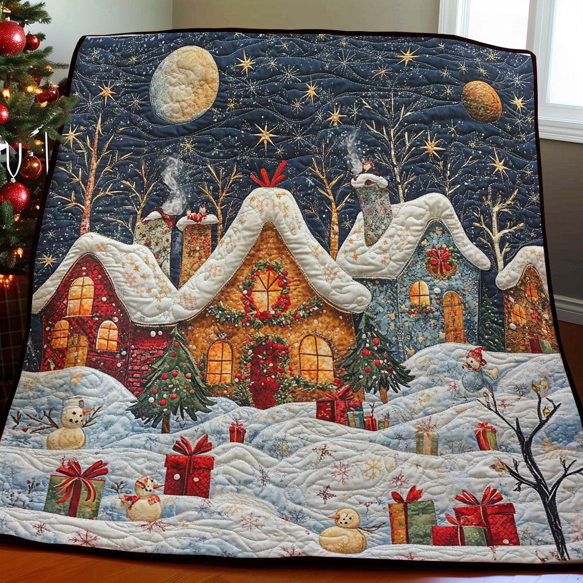 Christmas Scene WO0208045CL Quilt