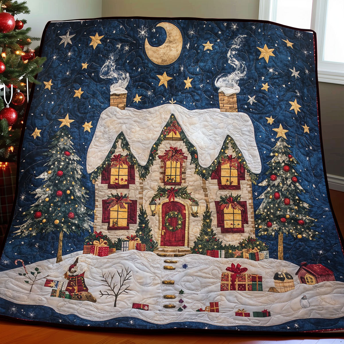 Christmas Scene WO0208046CL Quilt