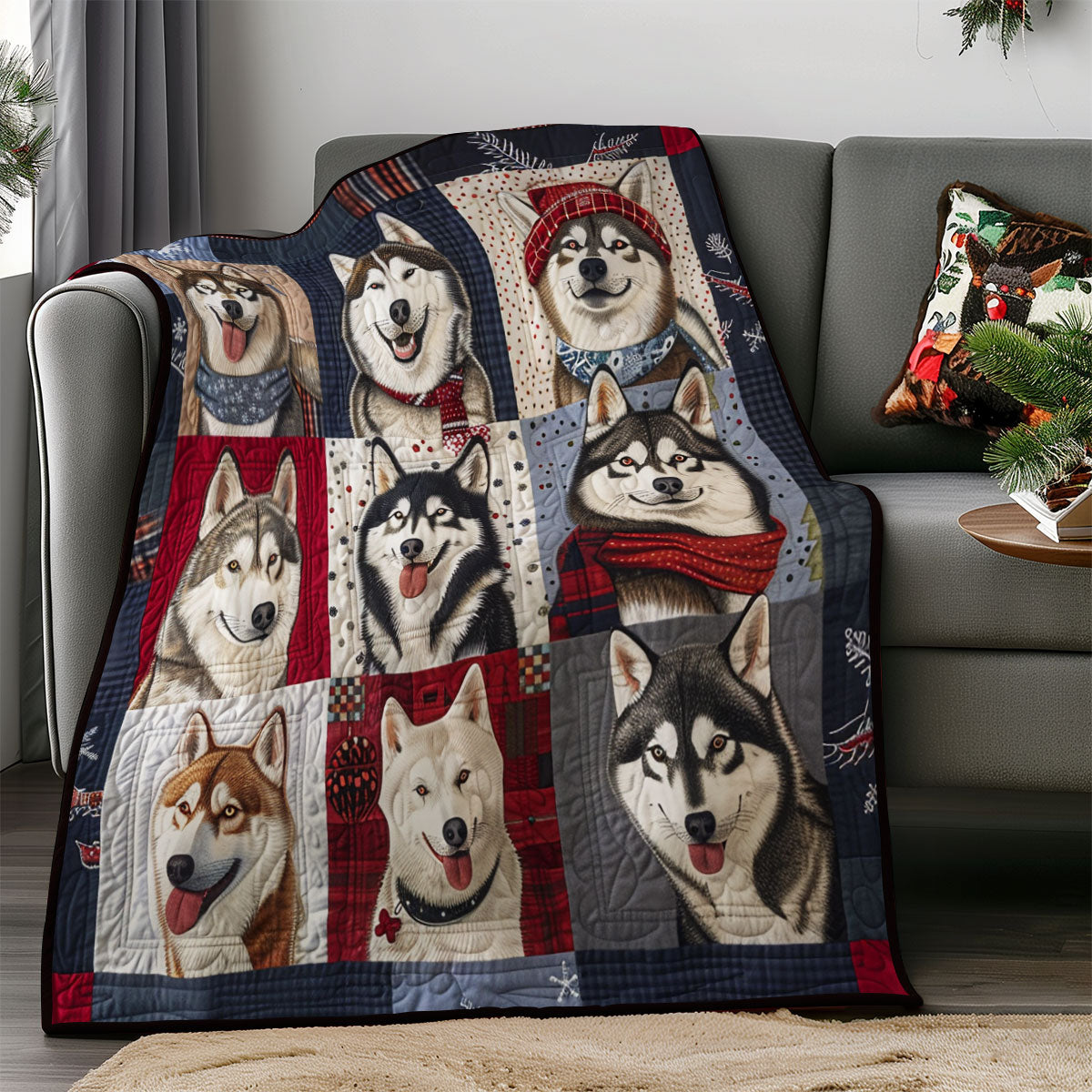 Charming Husky SR0908032CL Quilt