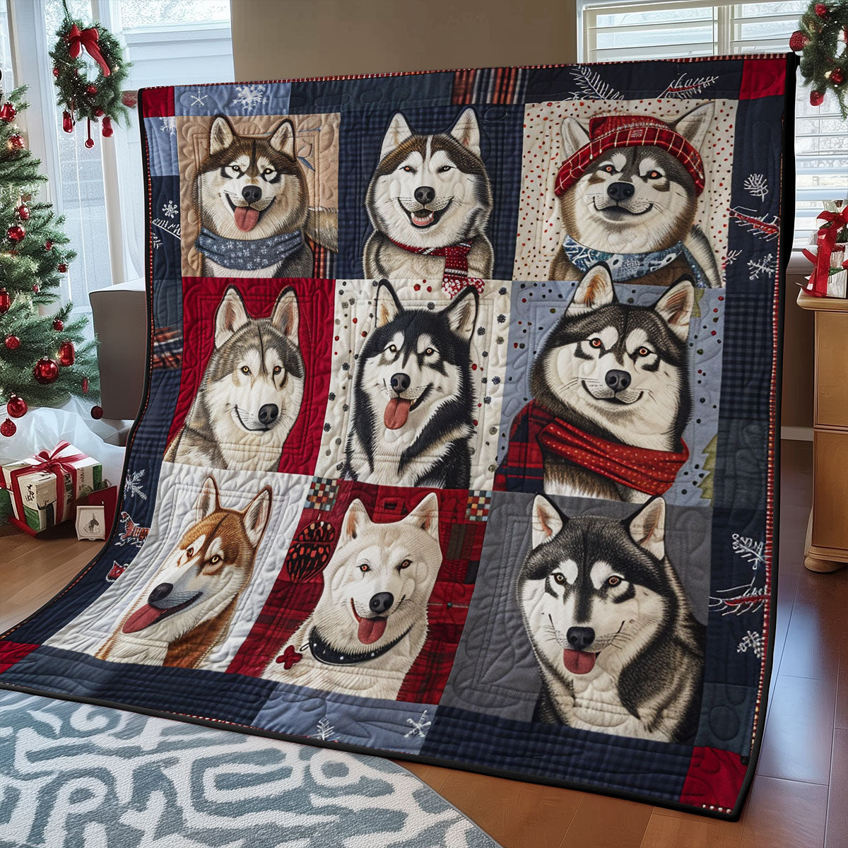 Charming Husky SR0908032CL Quilt