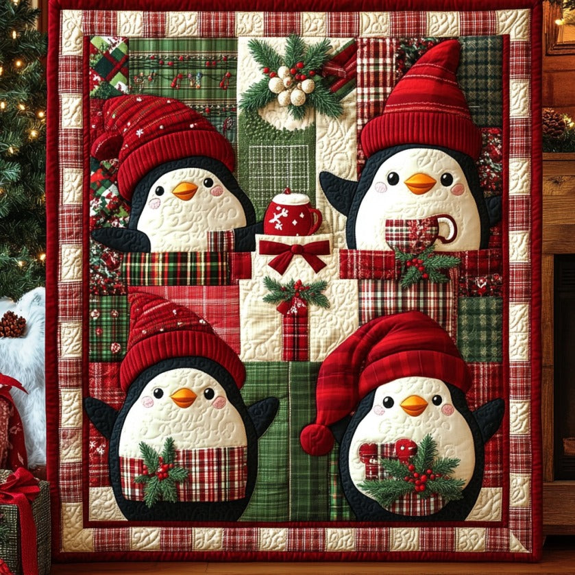 Penguins Love Christmas XR0910016CL Quilt