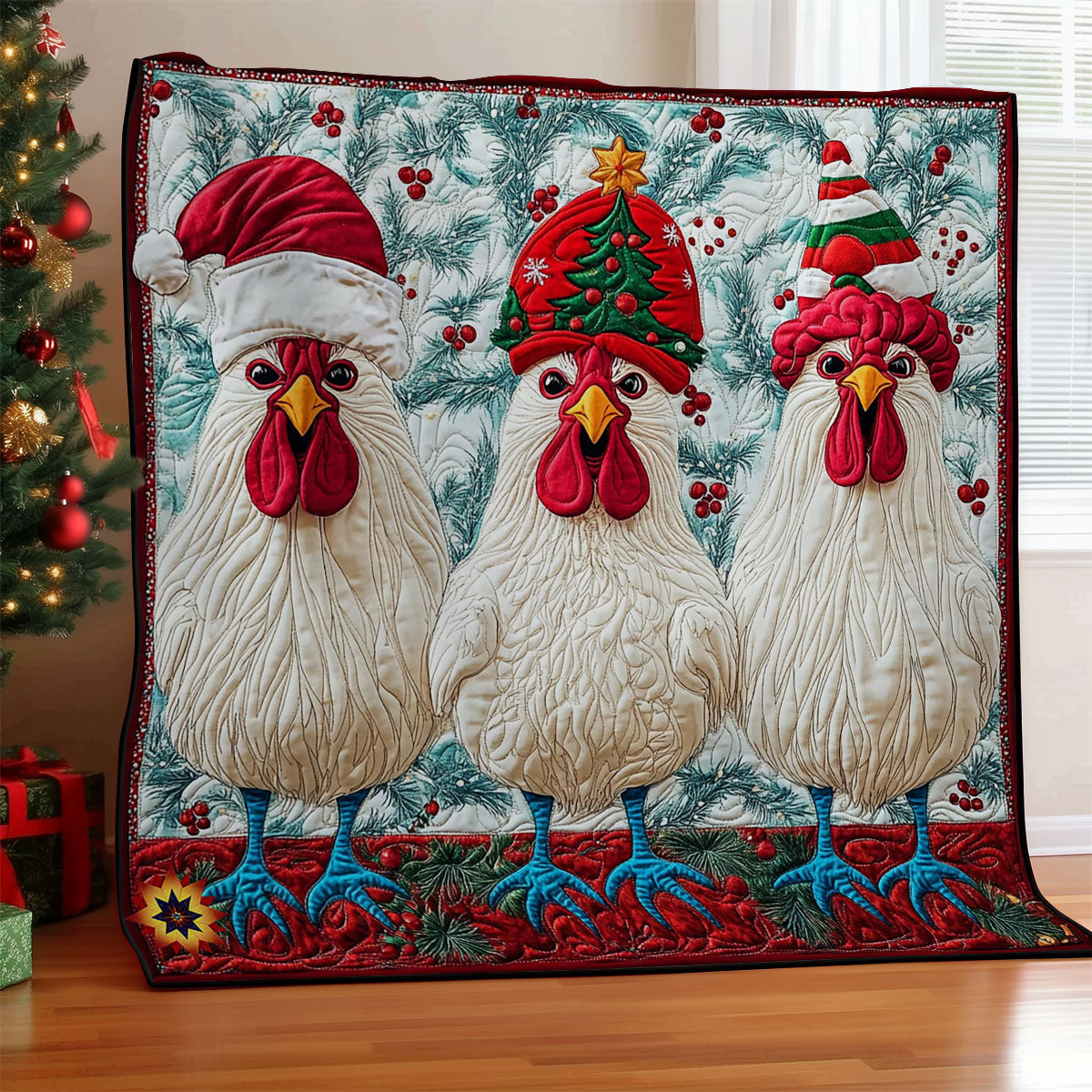Snow Chicken WY1212023CL Quilt