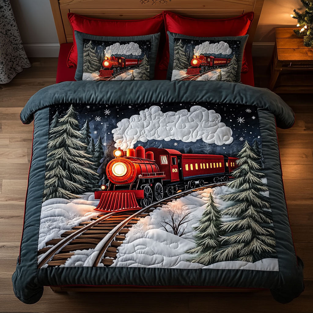 Christmas Train WJ1707023CL Duvet Cover Set