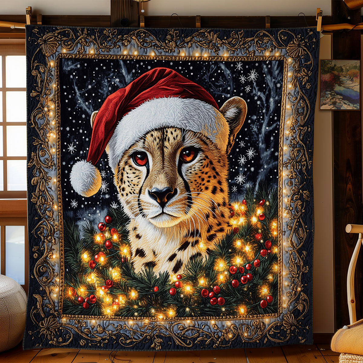 Cheetah Festive WN0306019CL Quilt