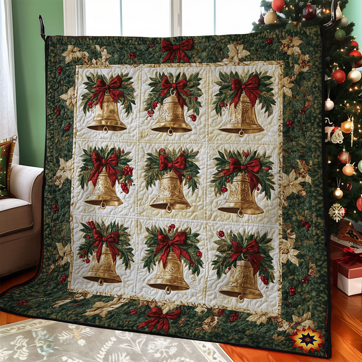 Gold Bell WY2611026CL Quilt