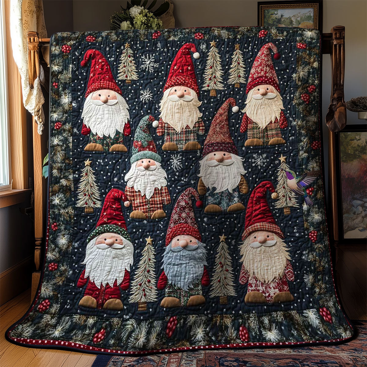 Gnome Noel Delight WN2011113CL Quilt