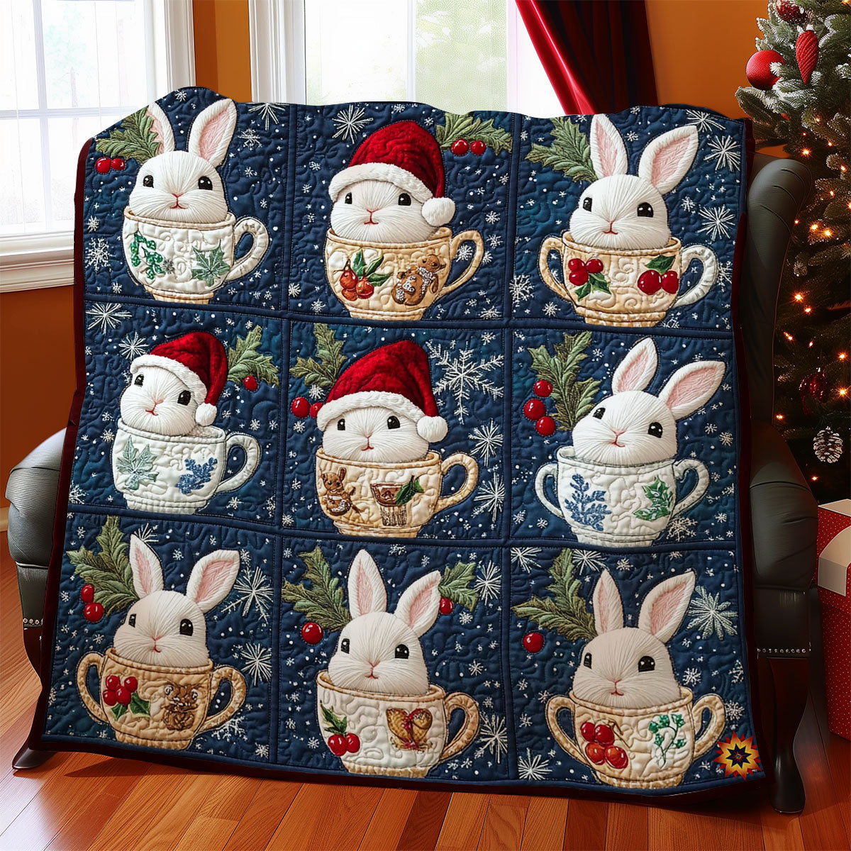 Tea Cup Bunny WY2911015CL Quilt