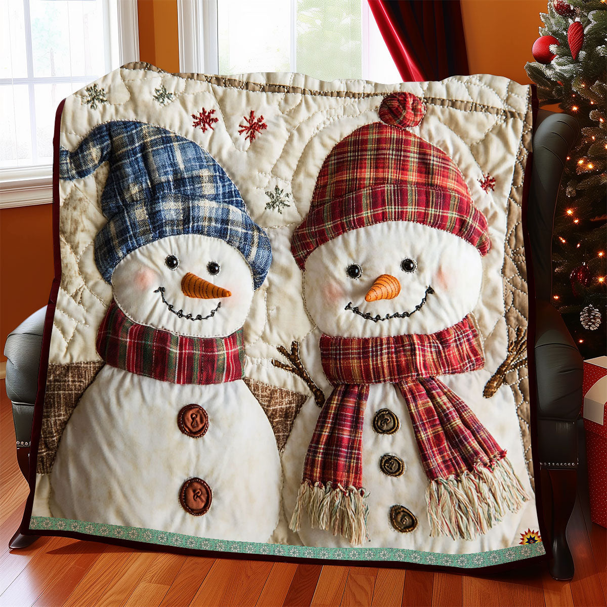 Christmas Snowman WJ2211020CL Quilt