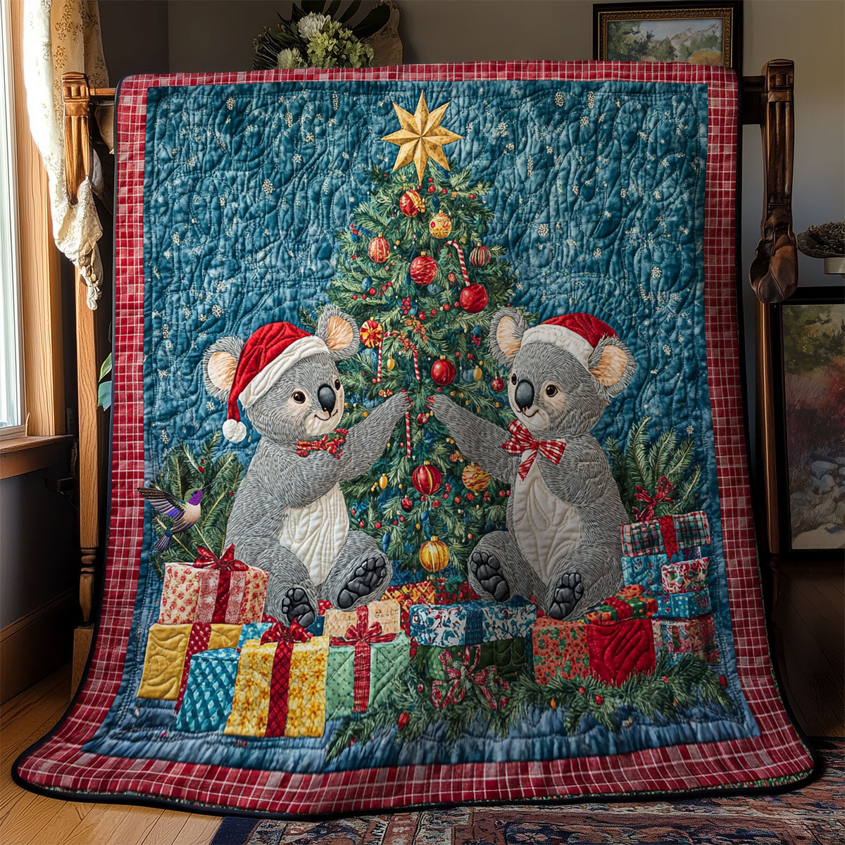 Koala Christmas WY1911055CL Quilt