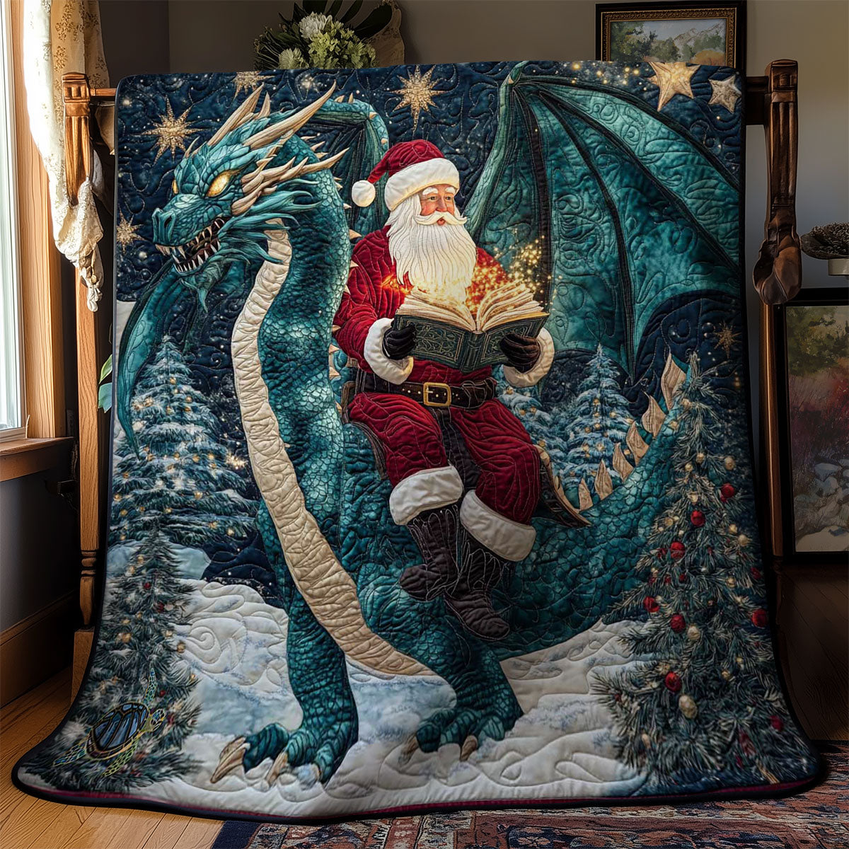 Santa’s Magical Dragon WN1812036CL Quilt
