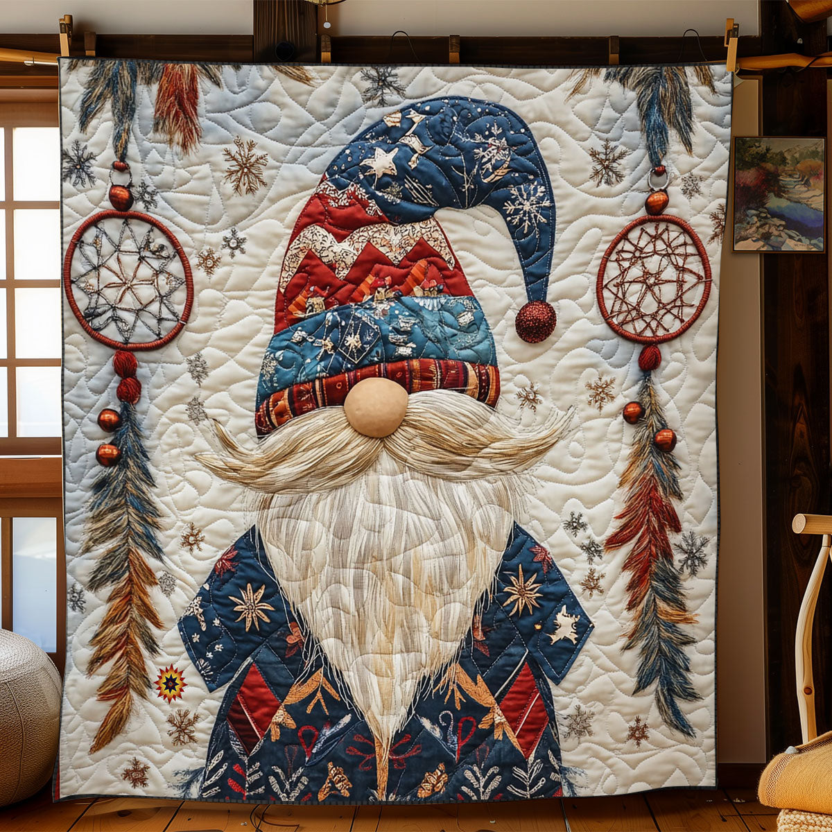 Christmas Gnome WJ2012008CL Quilt