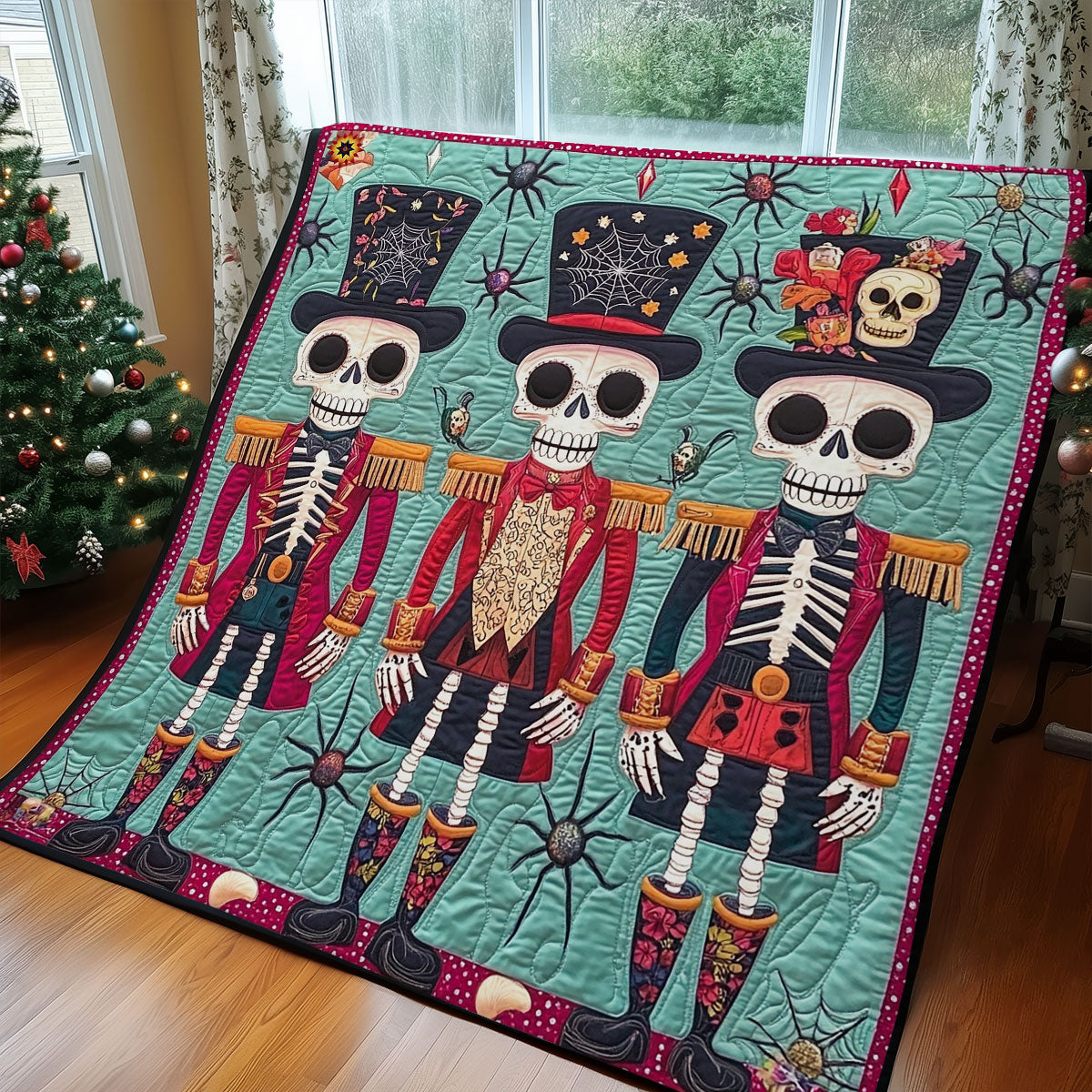 Skull Nutcracker WY2111032CL Quilt