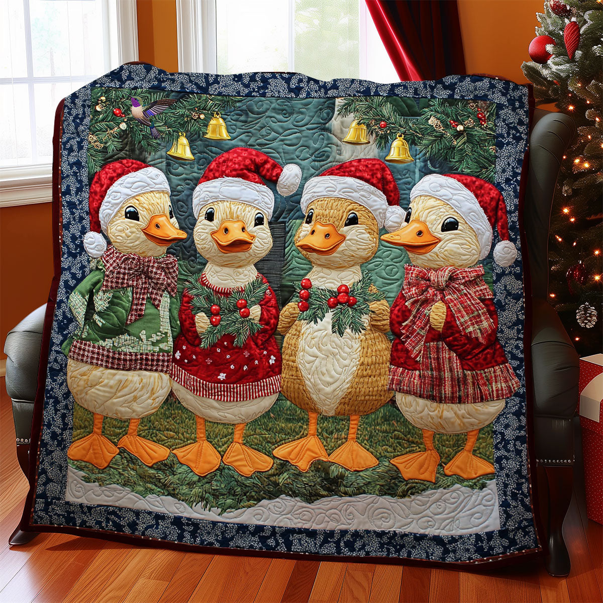 Christmas Duck WY2311007CL Quilt