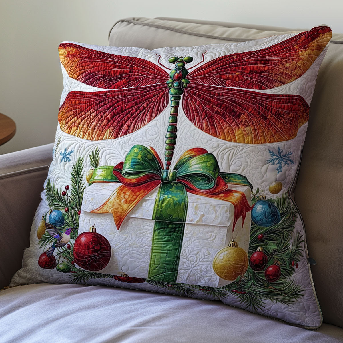 Christmas Gift Dragonfly WY0312107CL Quilt Pillow Case