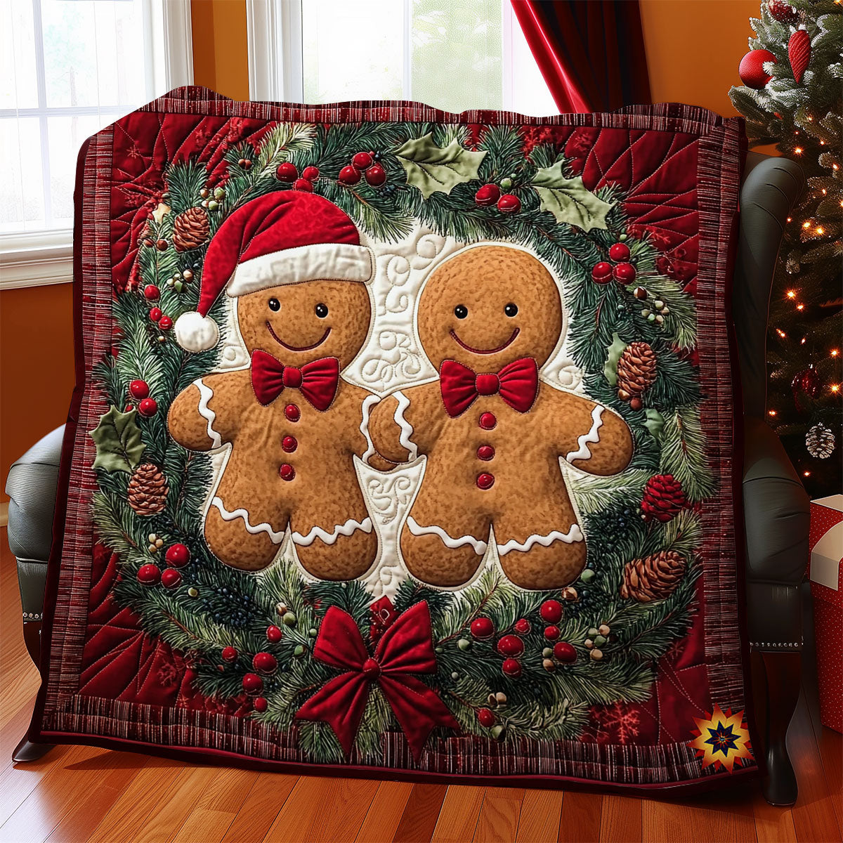Couple Gingerman WY0212041CL Quilt