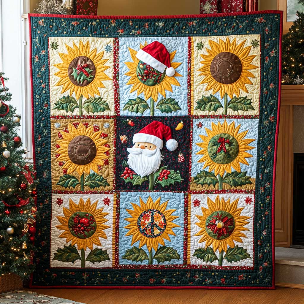 Festive Sunflower Cheer WN2111031CL Quilt