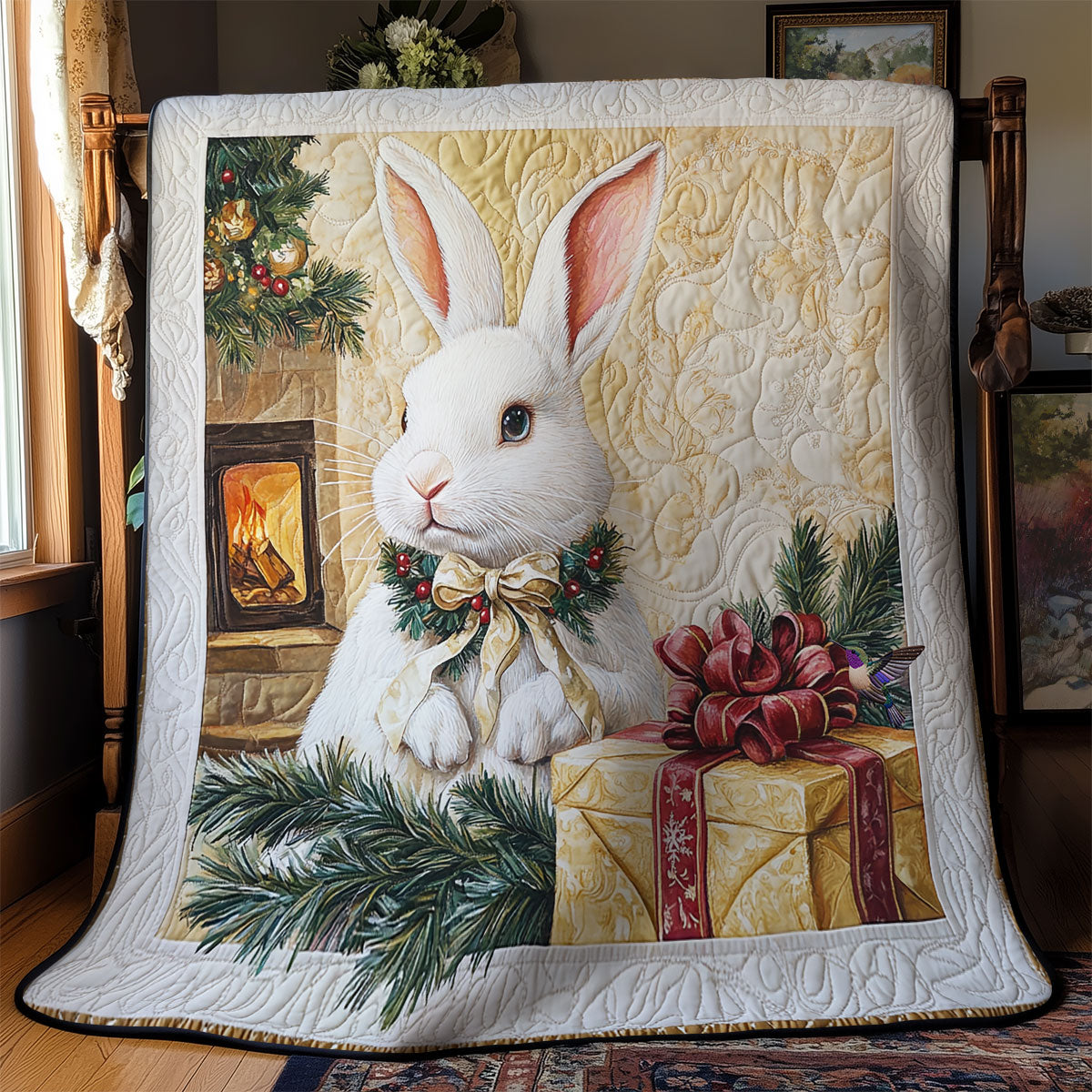 Gift Christmas Rabbit WY1411009CL Quilt