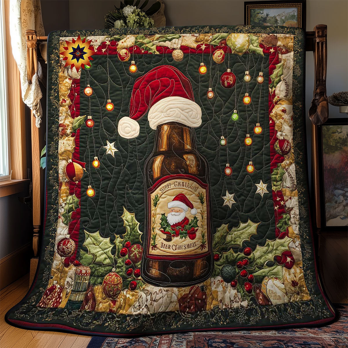 Holly Jolly Beer WN2011152CL Quilt
