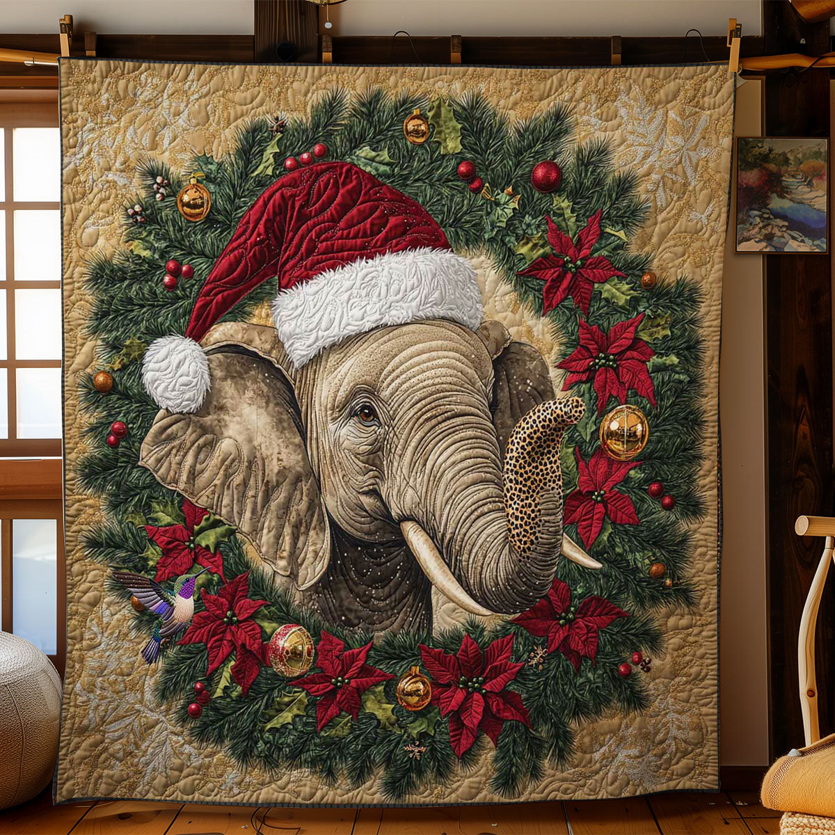 Jolly Elephant Celebration WN1312028CL Quilt