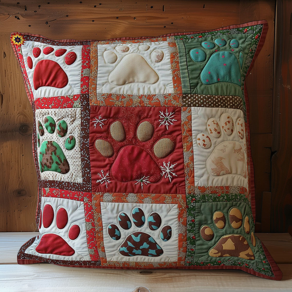 Christmas Paw WY0212022CL Quilt Pillow Case