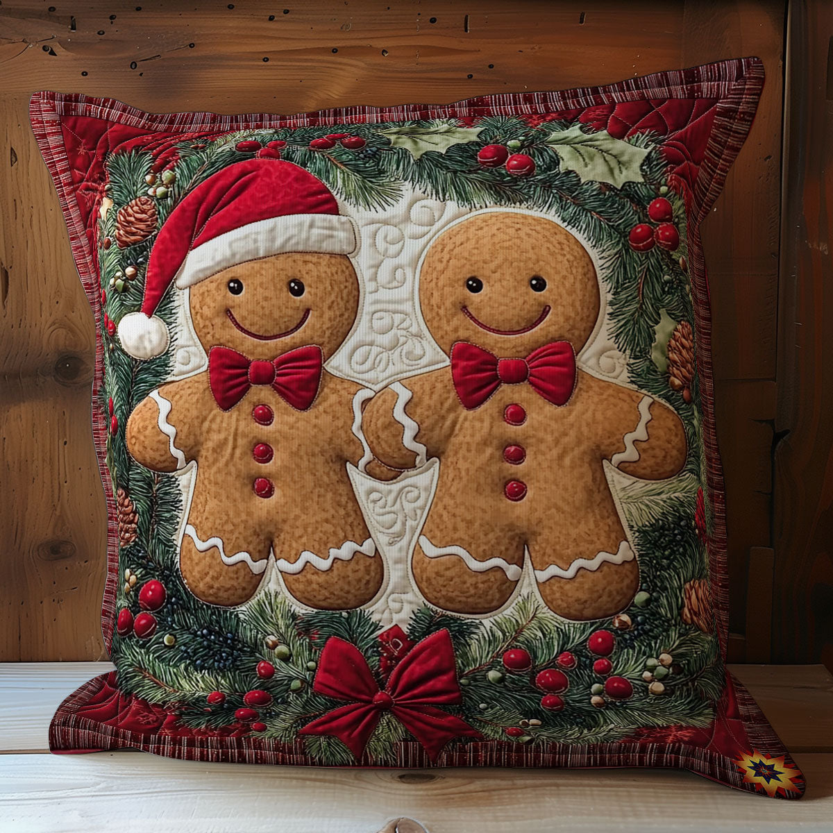 Couple Gingerman WY0212085CL Quilt Pillow Case