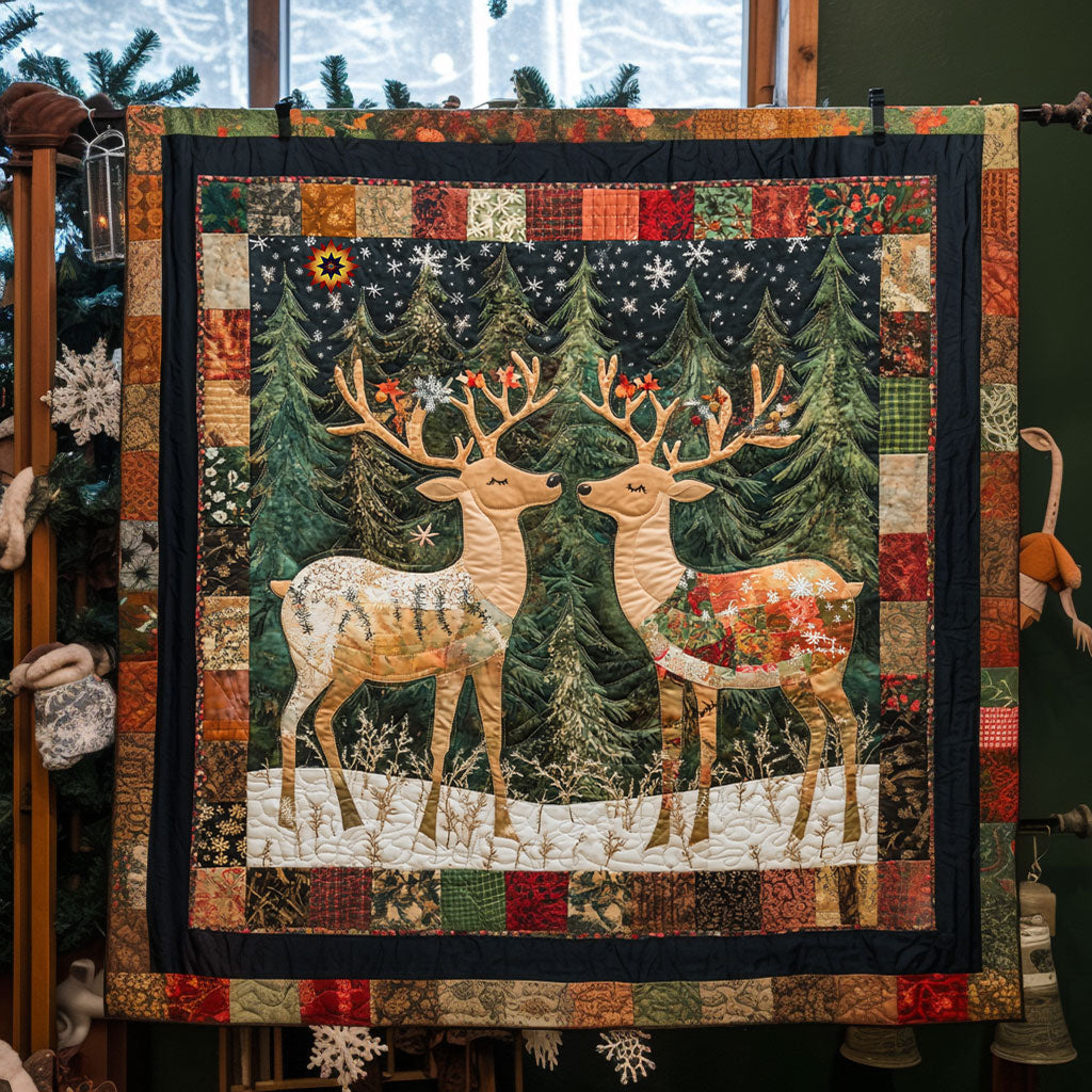 In Love Deer WJ0212020CL Quilt