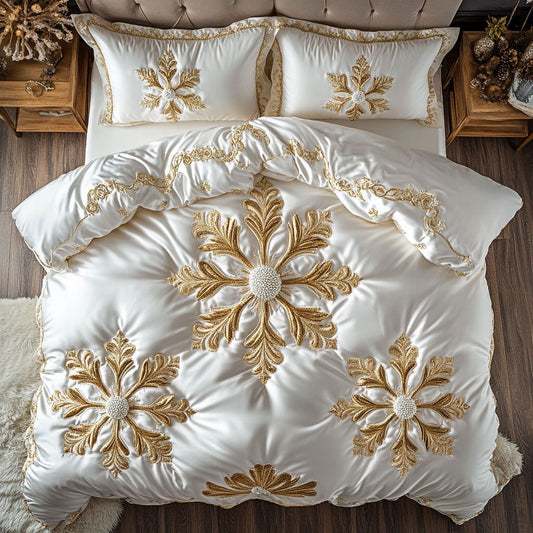 Golden Snowflake WP3103028CL Duvet Cover Set