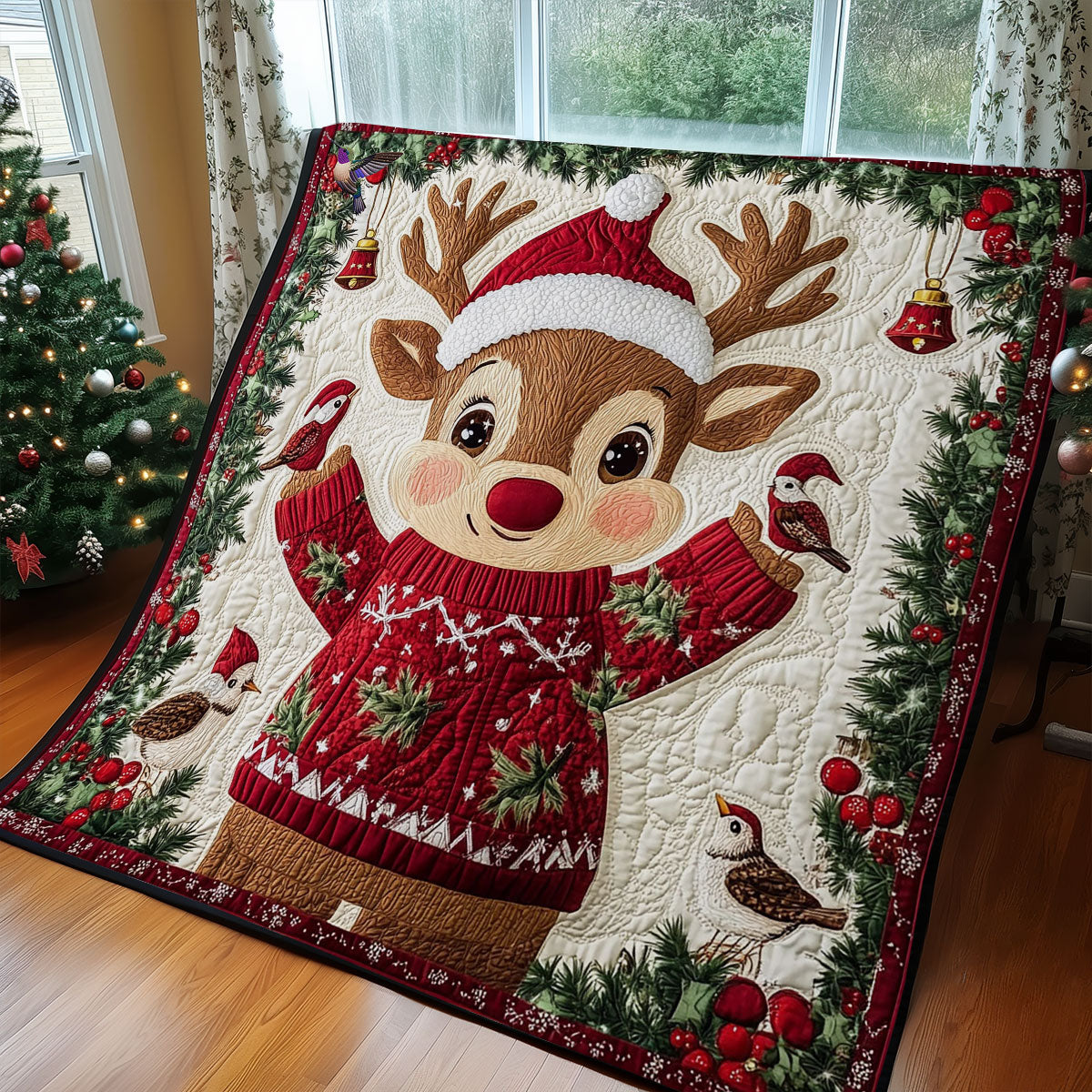 Reindeer WY2511004CL Quilt