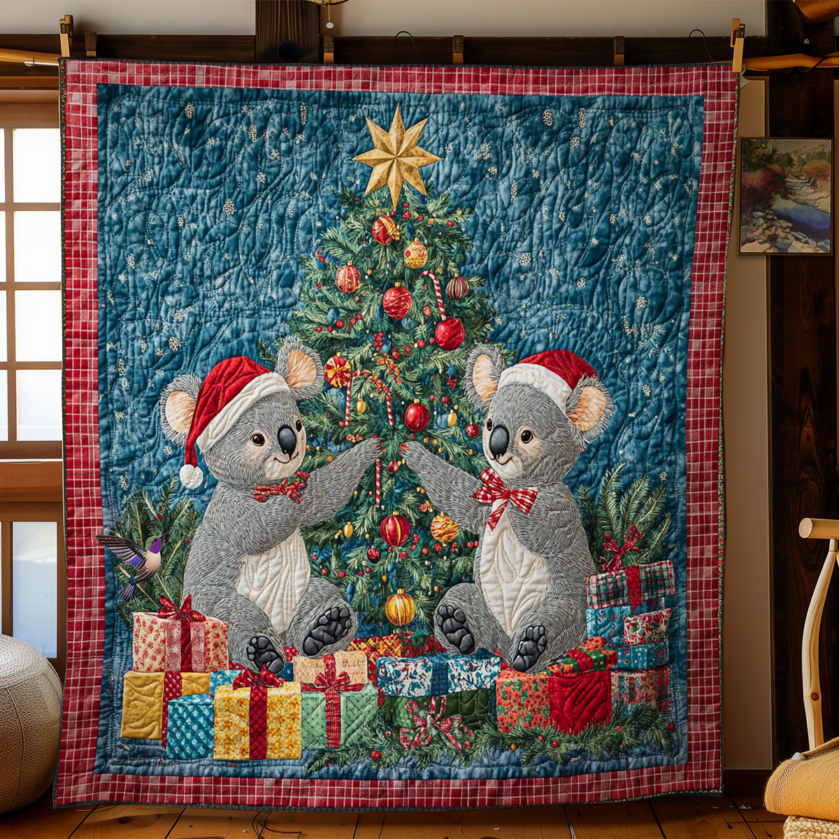 Koala Christmas WY1911055CL Quilt