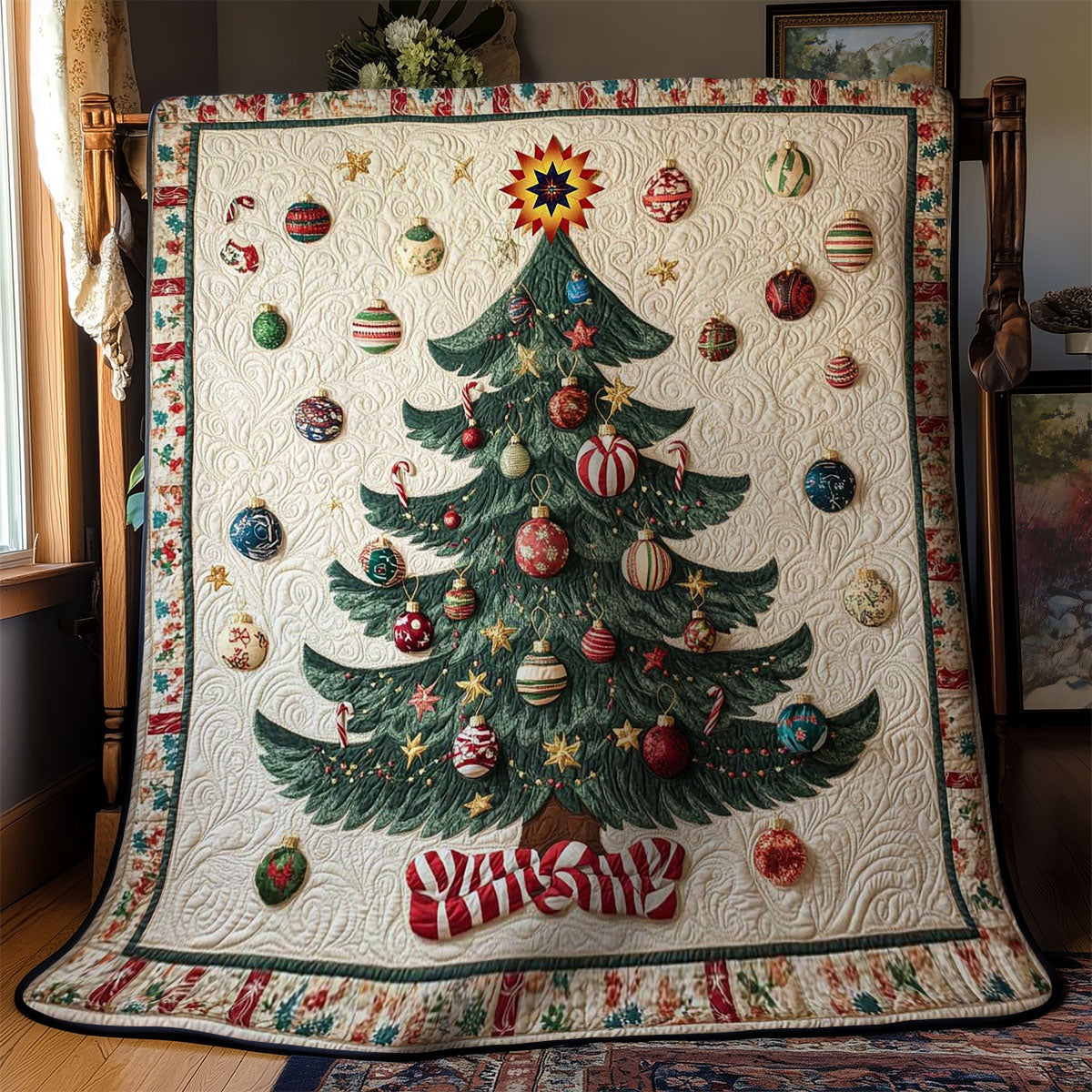 Festive Soccer Tree WN2711013CL Quilt