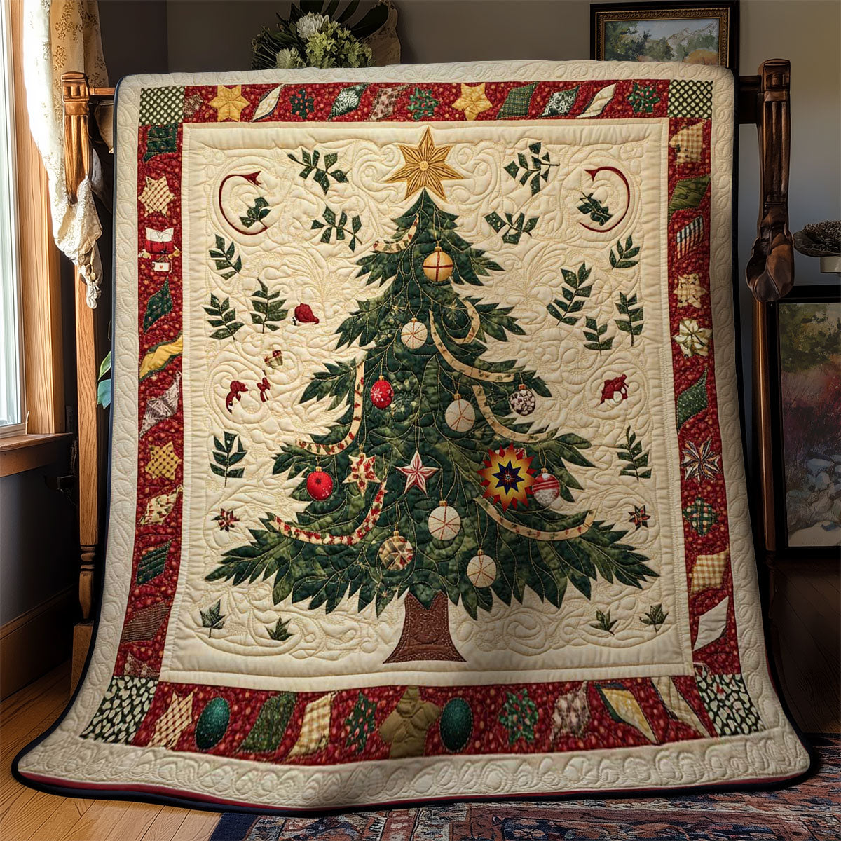 Festive Soccer Tree WN2711015CL Quilt