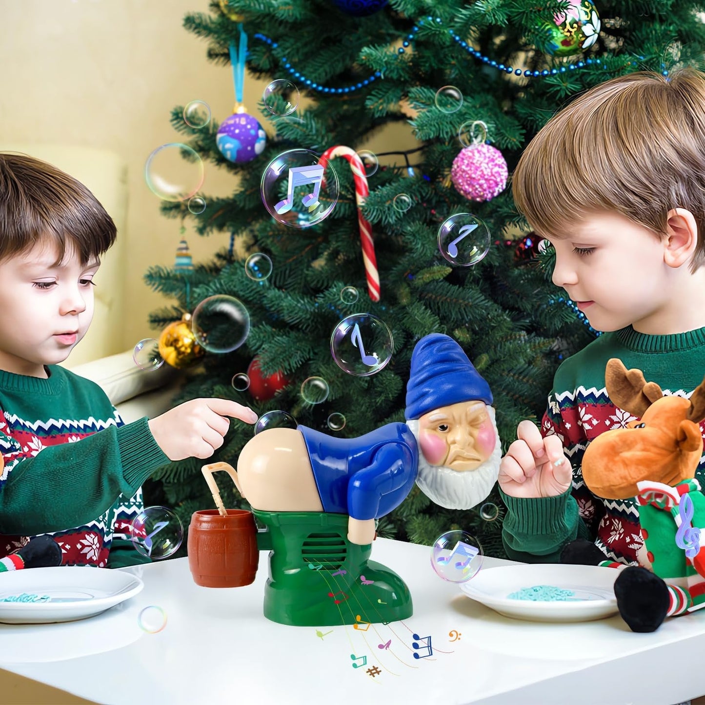 🎄Celebrate Christmas: 60% OFF! 🎅Bubble Blowing Santa With Music & Flashing Lights🫧