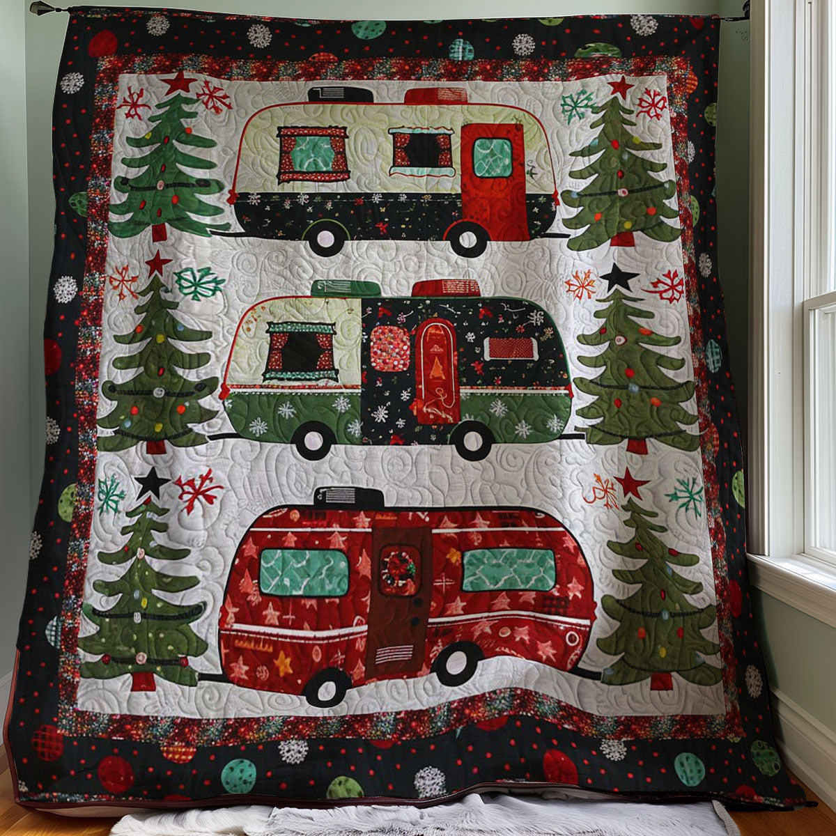 Christmas Camper Van WJ2906008CL Quilt