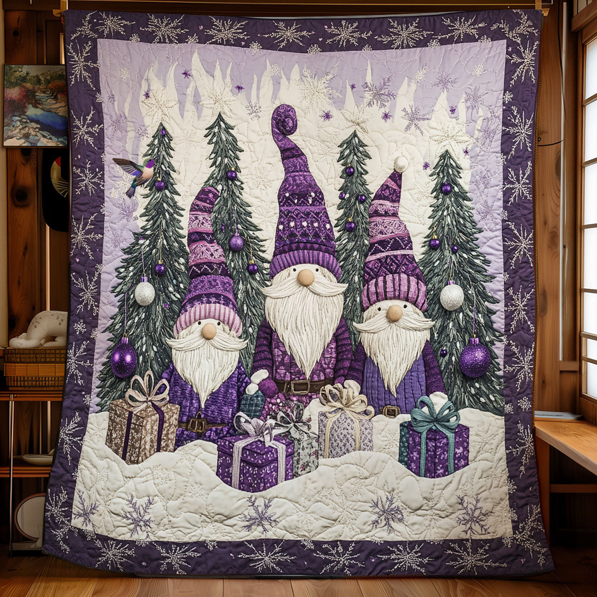 Purple Gnome WU1812052CL Quilt