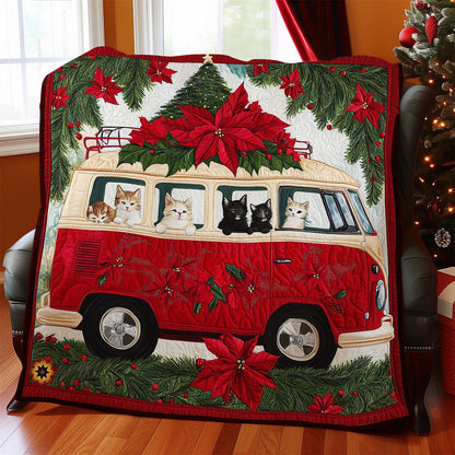 Christmas Cat Van WY0912010CL Quilt