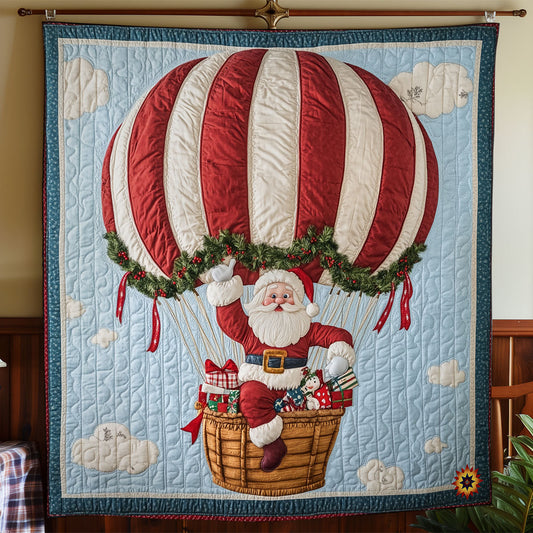 Santa Hot Air Balloon WY0212039CL Quilt