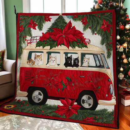 Christmas Cat Van WY0912010CL Quilt