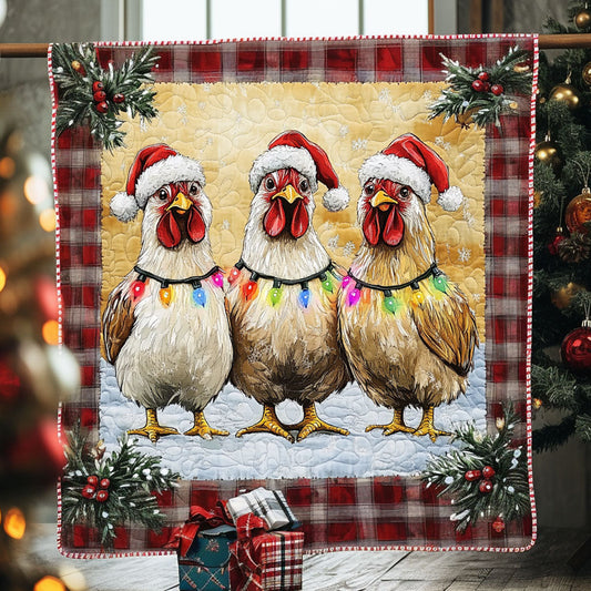 Christmas Chicken Light WN0810010CL Quilt