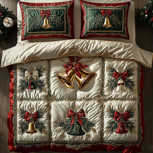 Enchanted Christmas Bells WN0309027CL Duvet Cover Set